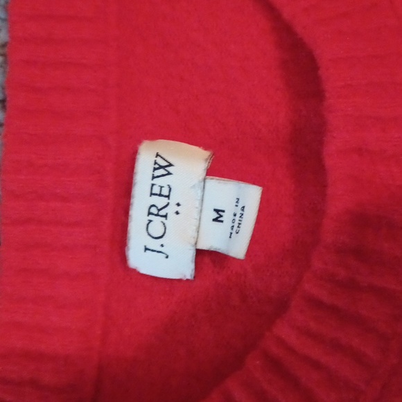 J. Crew Crewneck Sweater Extra-Soft Yarn Color Block Women's Size M Re-Imagined - Picture 2 of 4